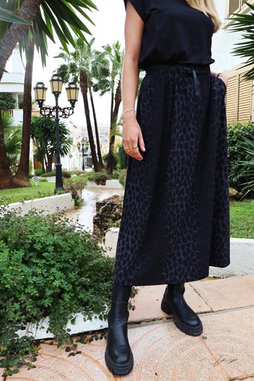 Liberté - Alma Loose Skirt - Dark Grey Leo